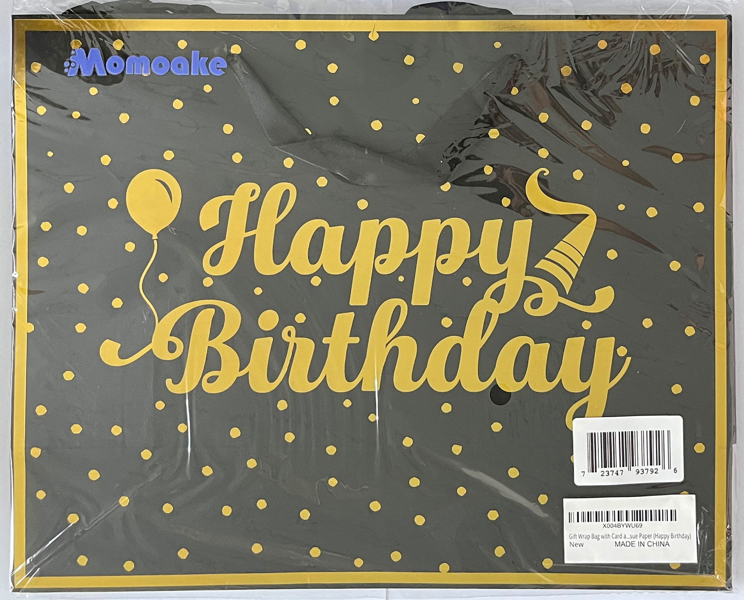 WRAPAHOLIC Large Birthday Gift Bag Set – Sparkle Unicorn Design With Card, Tag & Tissue Paper (13x10x5 Inches)
